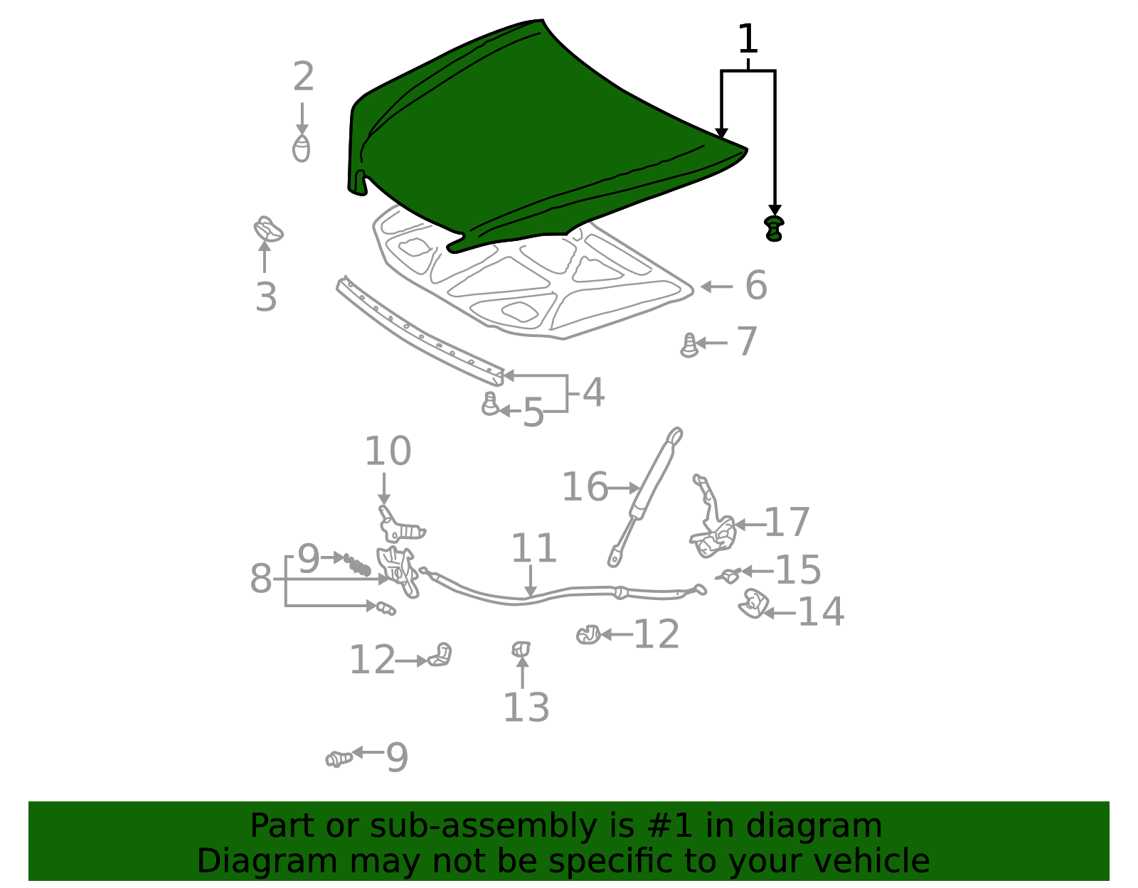 53301-AA060 - Hood Panel Longo Toyota Parts
