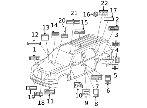 Labels for 2008 Chevrolet Suburban 1500 #0