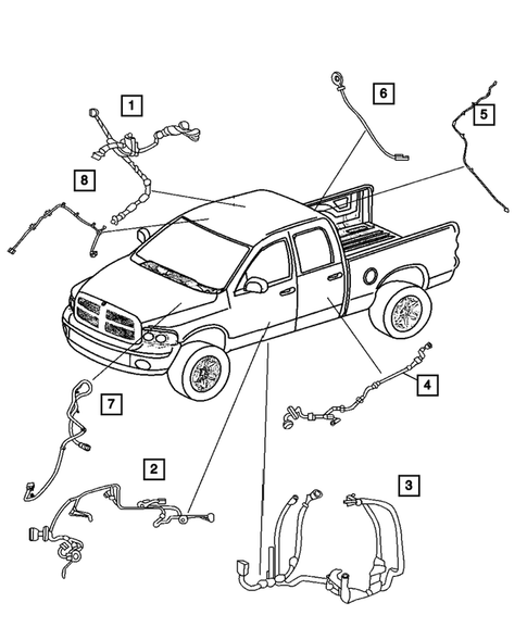 Wiring-Body & Accessories for 2005 Dodge Ram 1500 #0