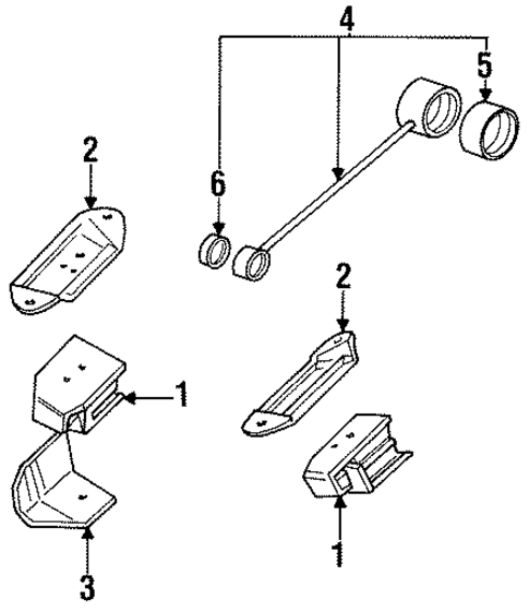 Engine Mounting for 1994 Subaru Loyale #0
