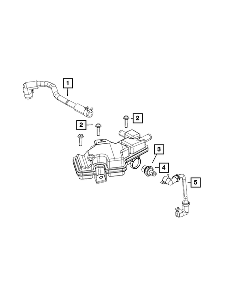 Crankcase Ventilation for 2018 Fiat 500X #0