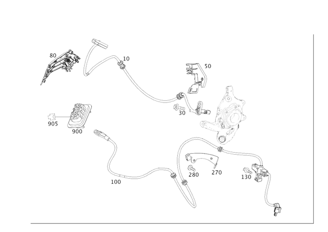 2124402813 - : Electrical Wiring Harness for Mercedes-Benz Image