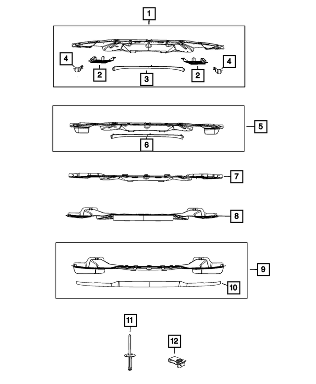 68442246AA - Frame, Bumper and Fascia: Air Inlet Duct, Right for Mopar Image
