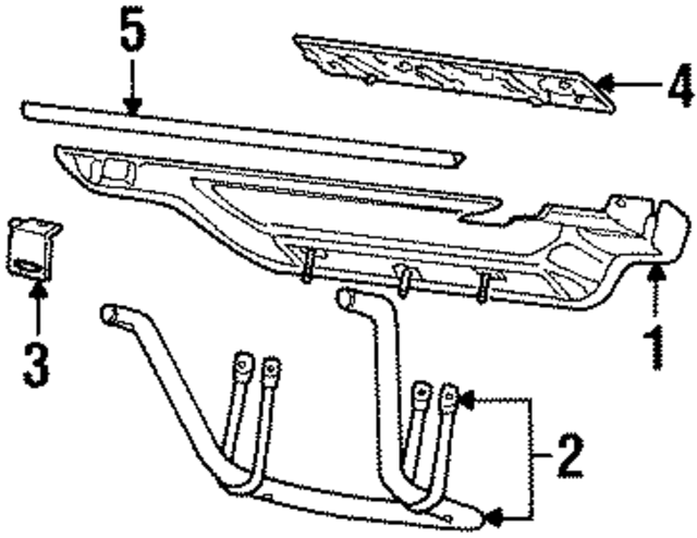 F1TZ16450AK - Body: Running Board for Ford: Bronco Image