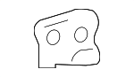 828723D000 - Body: Roof Drip Molding Clip for Hyundai Image