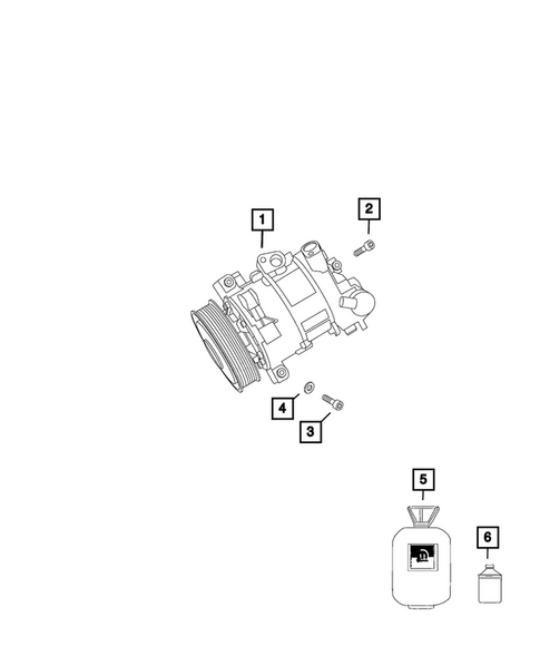 Air Conditioner Compressor and Mounting for 2022 Alfa Romeo Stelvio #0