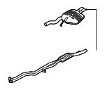 18307540188 - Exhaust: Front Muffler for BMW: 530xi Image