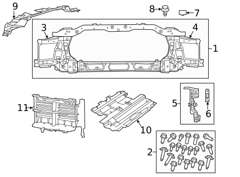Radiator Support for 2014 Ram 1500 #0