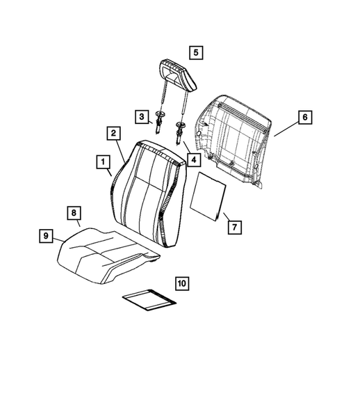 Front Seats and Attaching Parts for 2007 Dodge Caliber #2