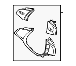 96700AR450VCS - Steering: Switch Bezel for Genesis: G80, GV70 Image