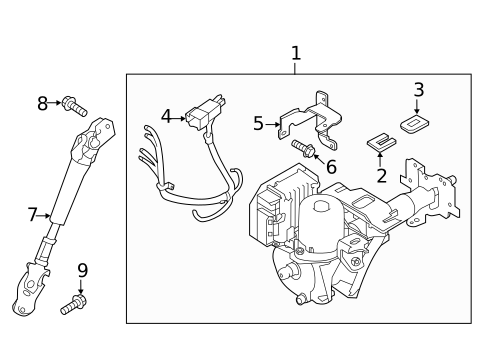 Steering Column Assembly for 2017 Nissan LEAF #0