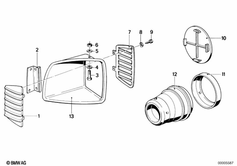 Motorcycle Trim Section, Windshield for 1994 BMW-Motorrad R 100 RT #6