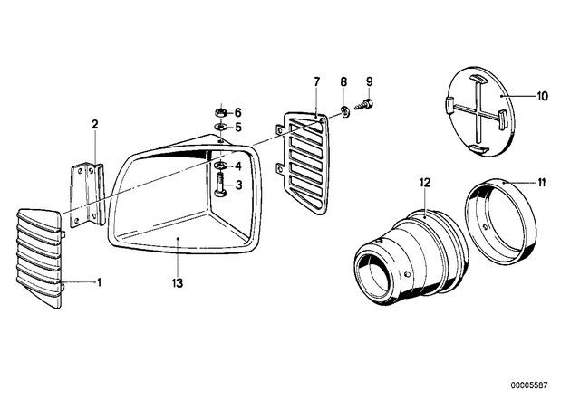 46631239144 - : Air Inlet Right Prime Coated for BMW-Motorrad Image
