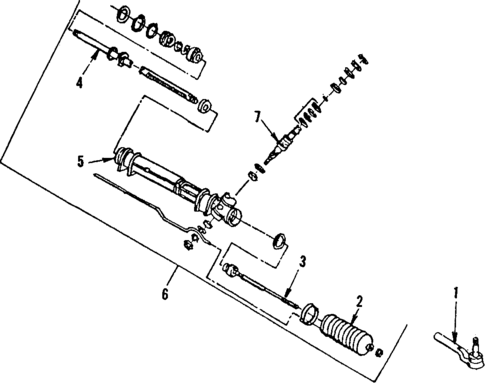 Steering Gear & Linkage for 1987 Dodge Daytona #0