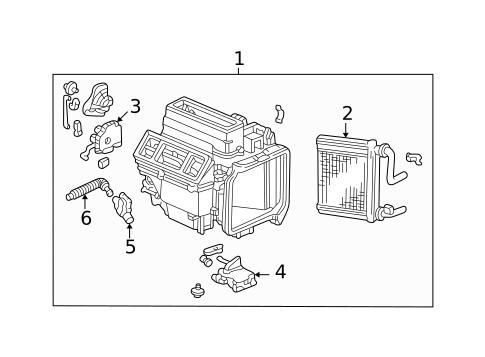 Heater Components for 2000 Honda Accord #1