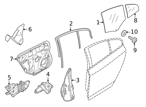 Rear Door for 2017 Volvo S60 Cross Country #1