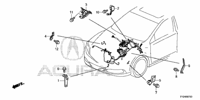Wire Harness Bracket for 2020 Acura RLX #0