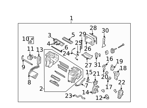 Evaporator & Heater Components for 2005 Subaru Impreza #0