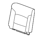 22968720 - : Dark Ash Gray Rear Passenger Side Seat Back Cushion Cover for Chevrolet: Silverado 2500 HD, Silverado 3500 HD | GMC: Sierra 2500 HD, Sierra 3500 HD Image