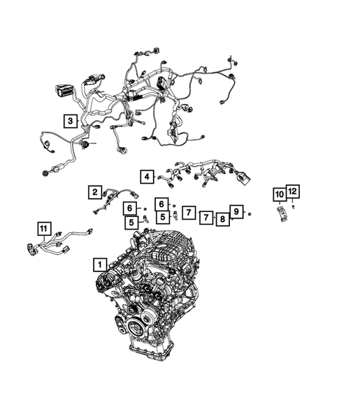 Wiring, Powertrain for 2020 Dodge Charger #0