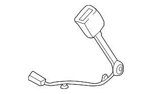 JC3Z7861202AA - : Outer Buckle for Ford: F-250 Super Duty, F-350 Super Duty Image