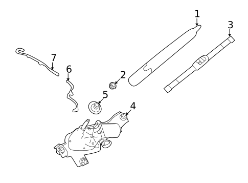 Wiper & Washer Components for 2020 Jaguar E-Pace #1