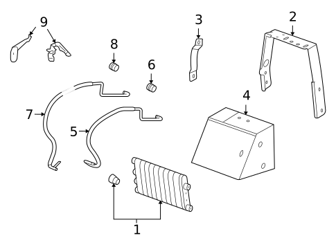 Trans Oil Cooler for 2009 Cadillac XLR #1