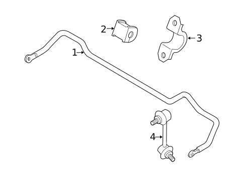 Stabilizer Bar & Components for 2011 Mazda CX-7 #1