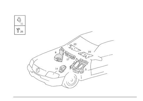 Insulation in Passenger Compartment for 1992 Mercedes-Benz 500SL #0