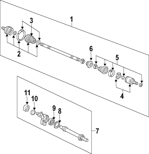 Axle Shafts & Joints for 2010 Honda Civic #0