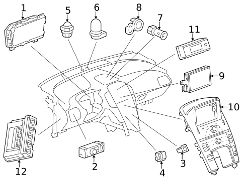 Cluster & Switches for 2016 Chevrolet Cruze Limited #1
