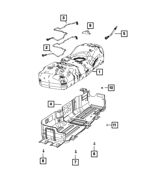 « 68332315AA – Fuel and Accelerator Pedal : Alimentation De Carburant Tube pour Mopar Image »