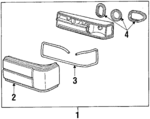 E7ZZ13404A - Electrical: Tail Lamp Assembly for Ford: Mustang Image