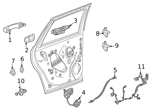 Lock & Hardware for 2025 Cadillac Escalade #2