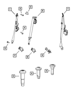 1AK48BD5AG - Restraints: Rear Seat Belt, Right for Mopar Image