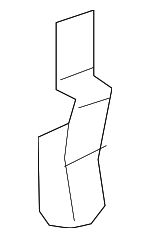 5M0819055A - Body: Center Cover Clip for Volkswagen: Touareg Image