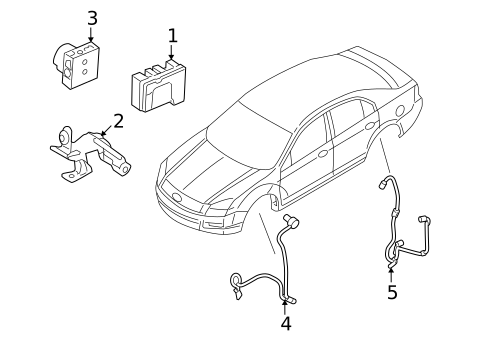 Anti-Lock Brakes for 2008 Mercury Milan #0