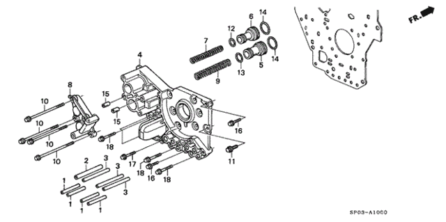 AT Accumulator Body for 1995 Acura Legend #0