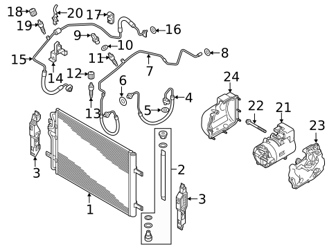 Condenser, Compressor & Lines for 2025 Volkswagen ID. Buzz #6