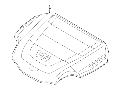 Engine Appearance Cover for 2009 Kia Borrego #0