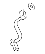PAB81672700 - HVAC: Rear Press Line for Porsche: Cayenne Image