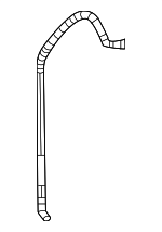 68518766AA - Body: Lift-gate Washer Hose for Mopar Image