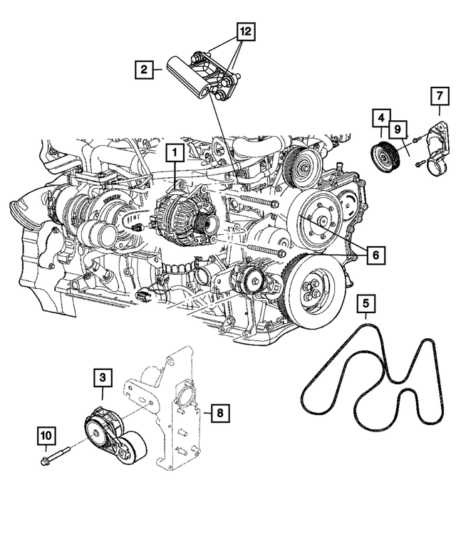 R4801768AA - : Alternator, Remanufactured for Mopar Image