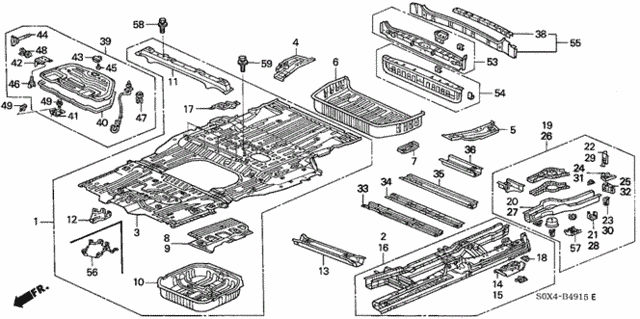 Floor Panel for 2004 Honda Odyssey #0