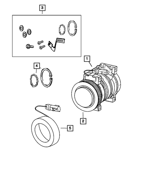Air Conditioner Compressor and Mounting for 2008 Dodge Viper #0