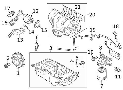 Cylinder Block Components for 2013 Ford Fusion #0