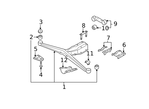 Rear Axle for 2003 Subaru Impreza #1