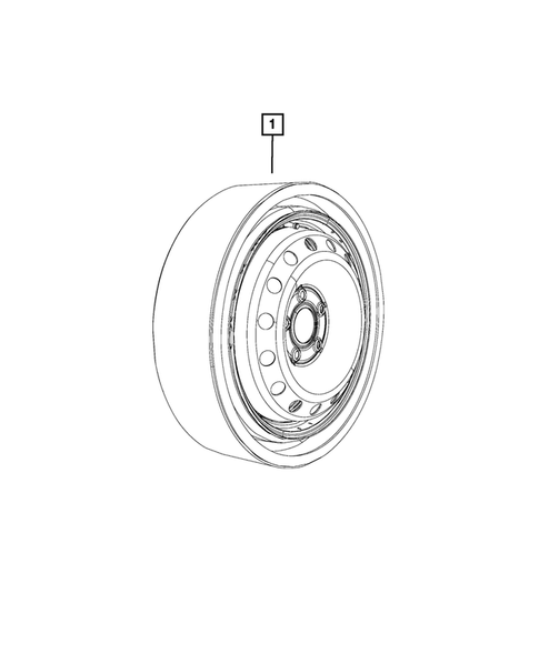 Wheel Spare for 2019 Chrysler Pacifica #0