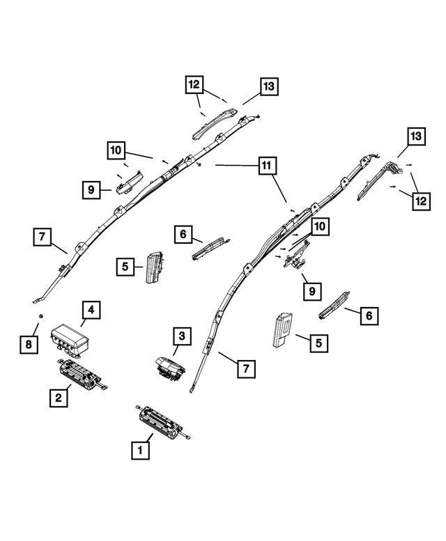 68102342AF - Restraints: Passenger Kneeblocker for Mopar Image image