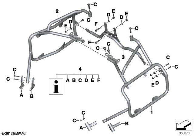 46548543918 - : Cross-Brace, Rear         for BMW-Motorrad Image
